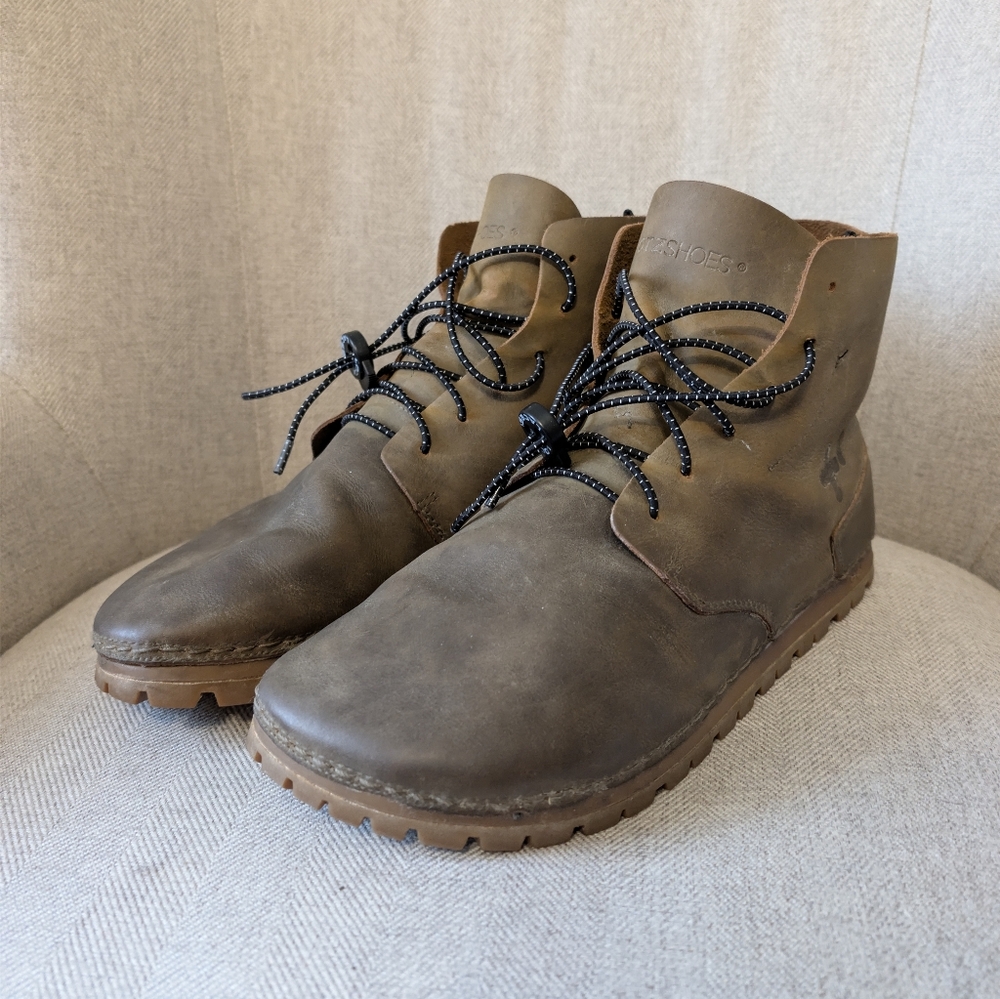 OTZ Brogan Vibram Leather Boots Brown Mens EU 45 US Size 12 (Fits Like a US 11) - Picture 2 of 6